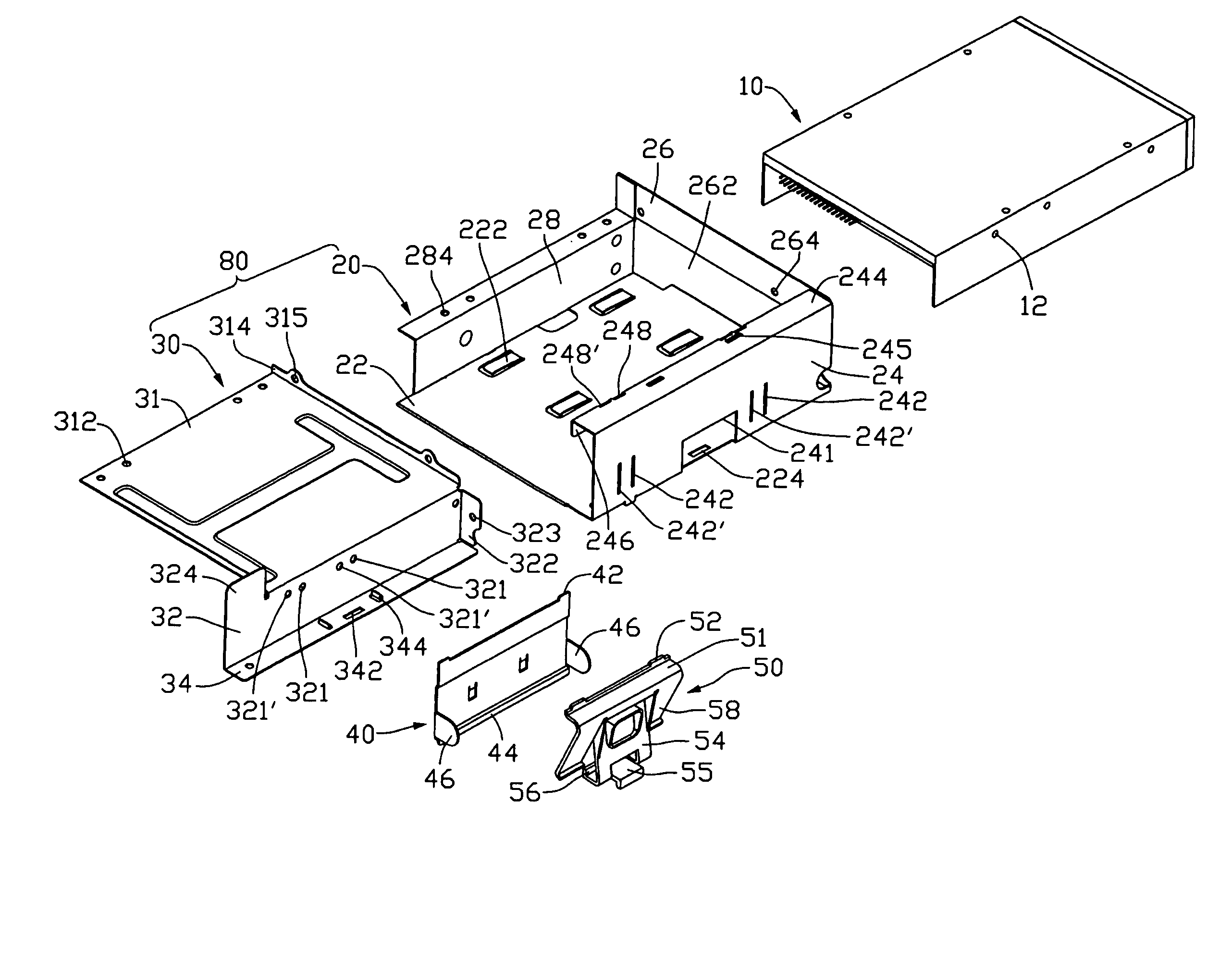 Mounting apparatus for data storage device