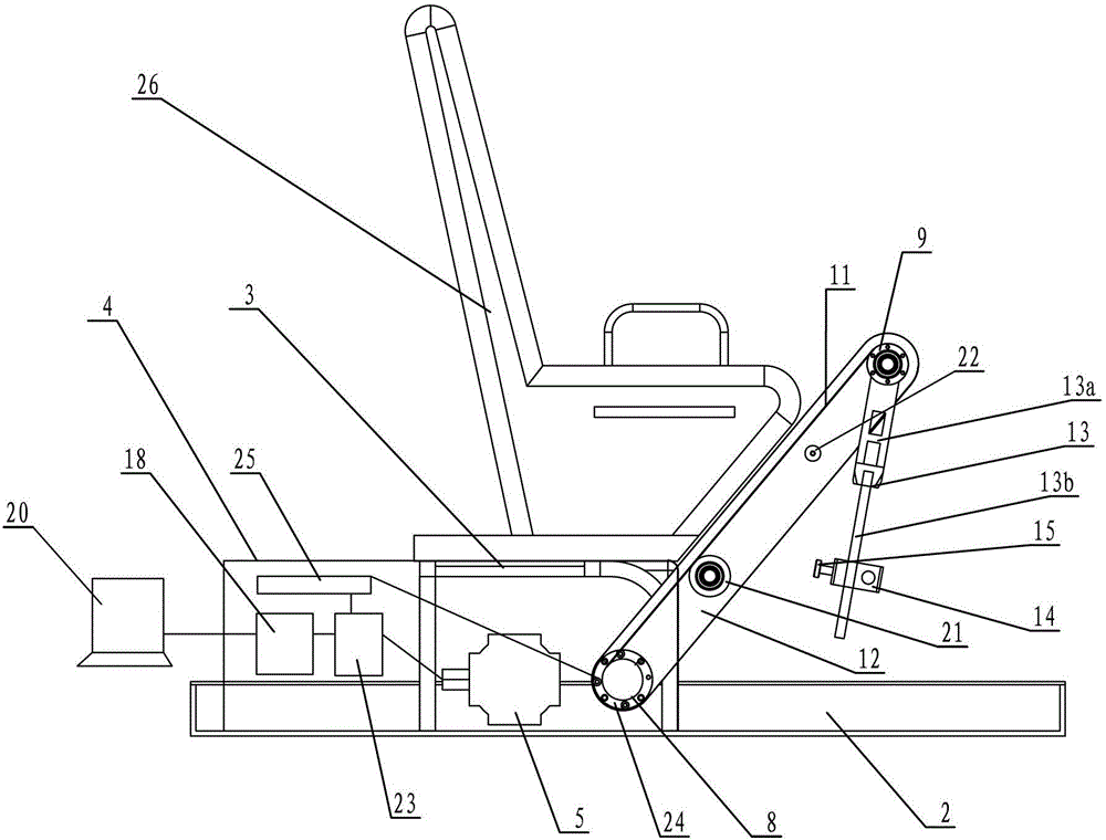 Quadriceps femoris rehabilitation training device