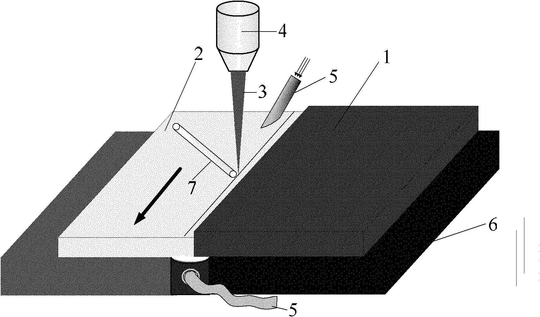 Laser offset welding method suitable for magnesium/steel and magnesium/titanium