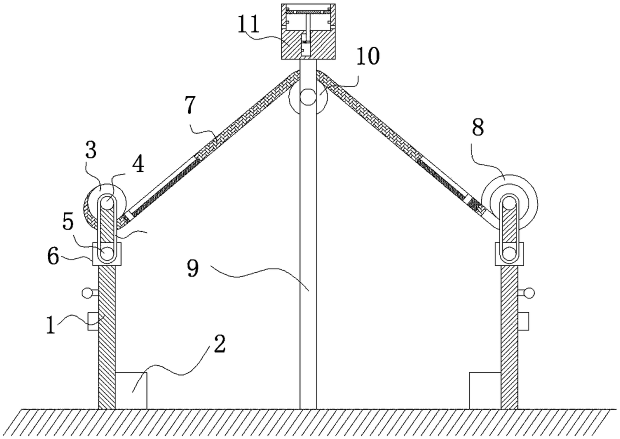 Awning facilitating rainwater collecting and irrigating