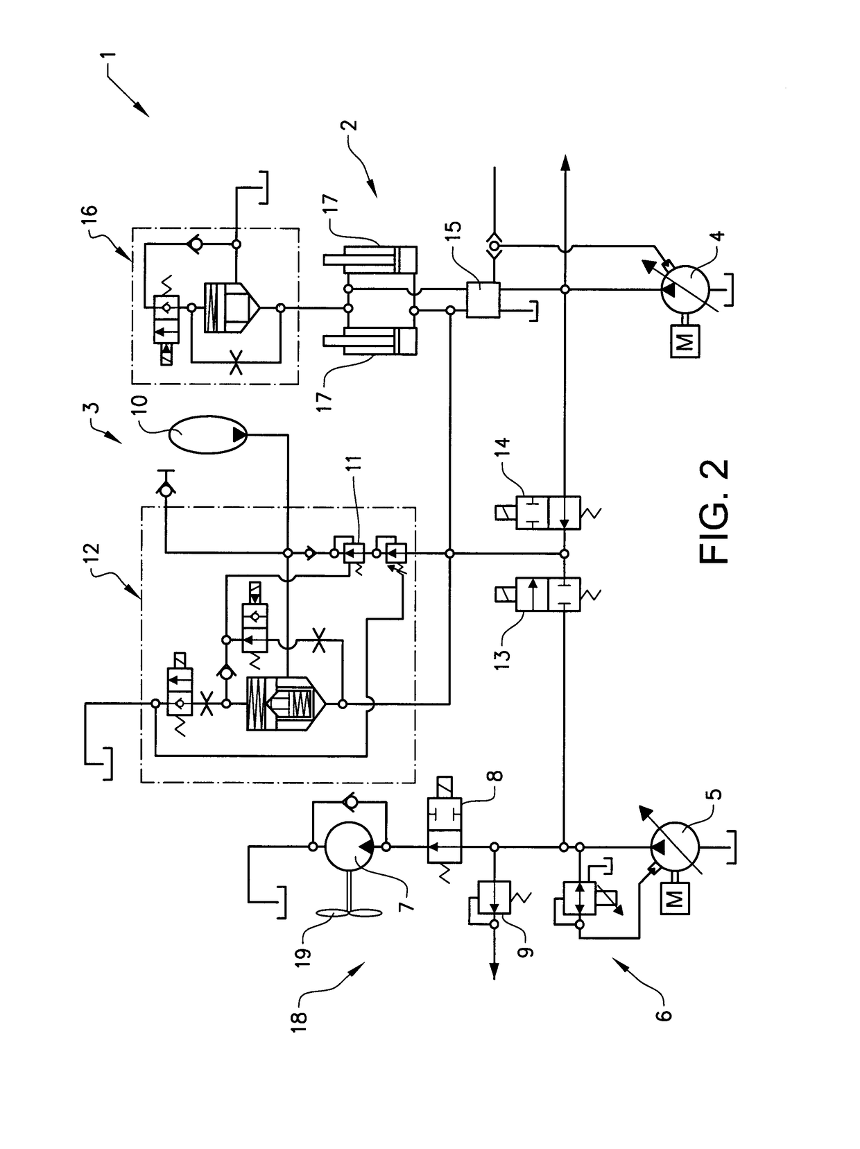 Arrangement for charging an accumulator