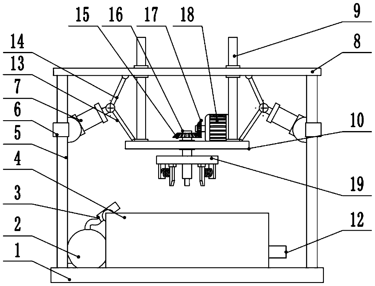 Beaker cleaning and drying integrated device