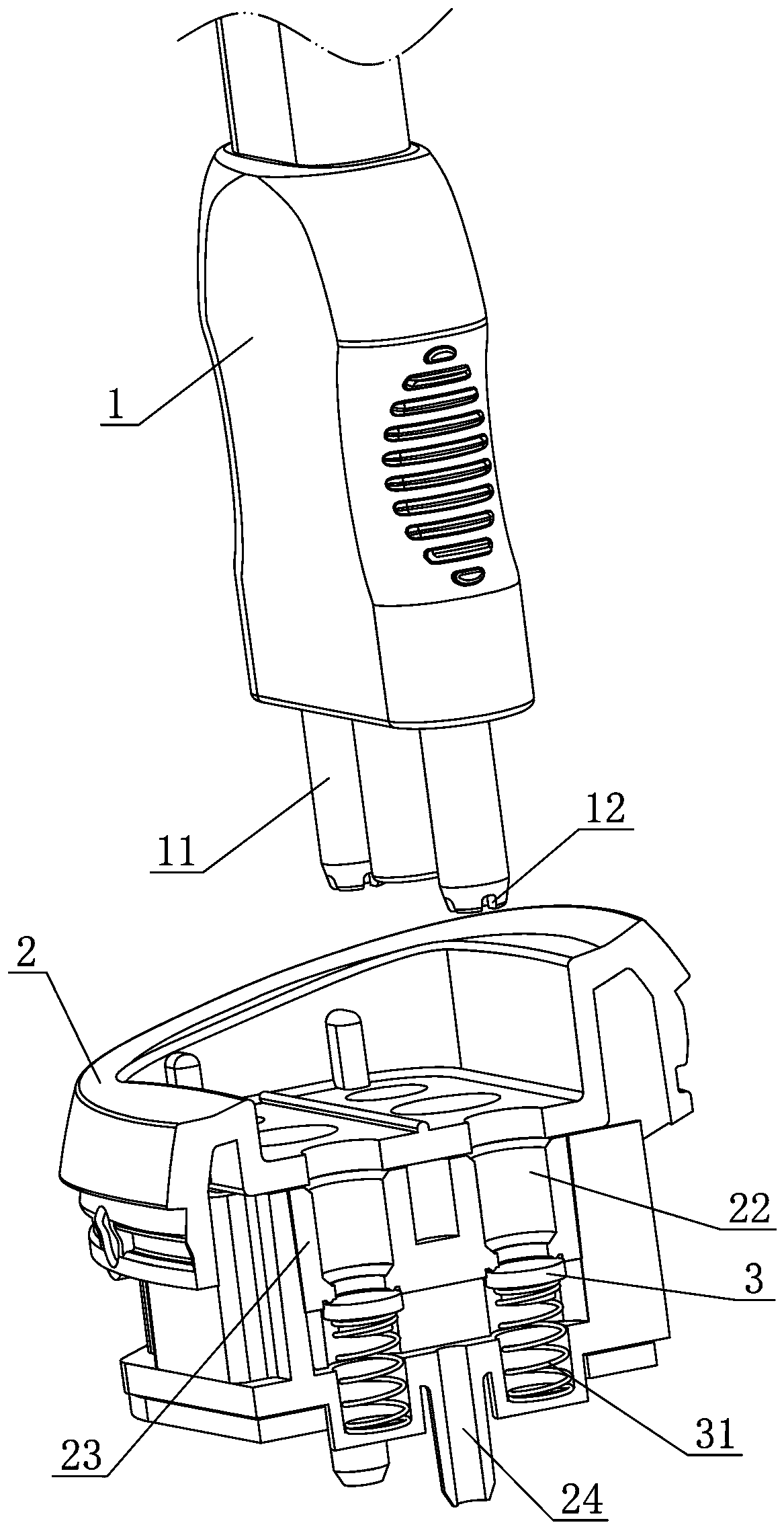 One-way self-closing communicating vessel