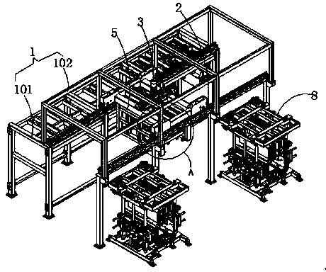 Translation type automatic mold replacement mechanism