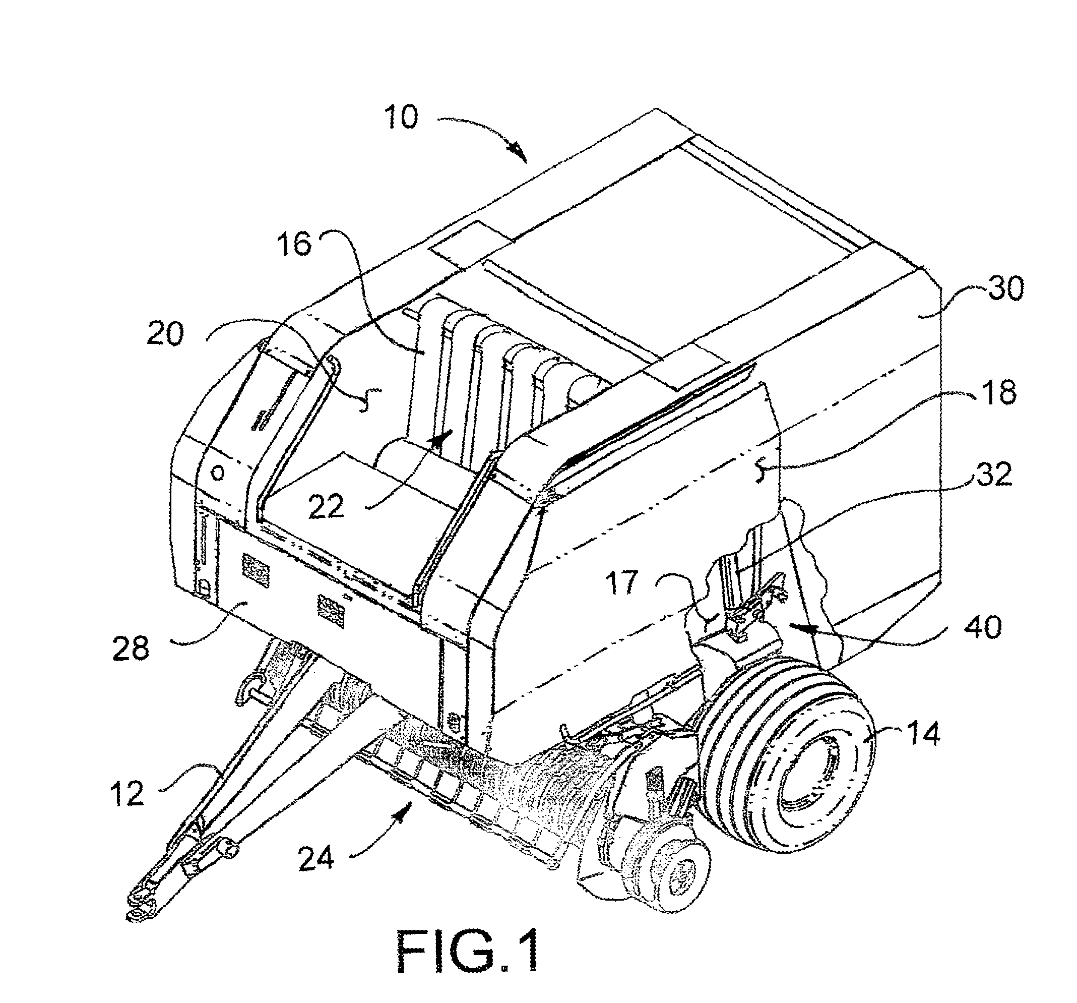 Adjustable tailgate latch for round baler