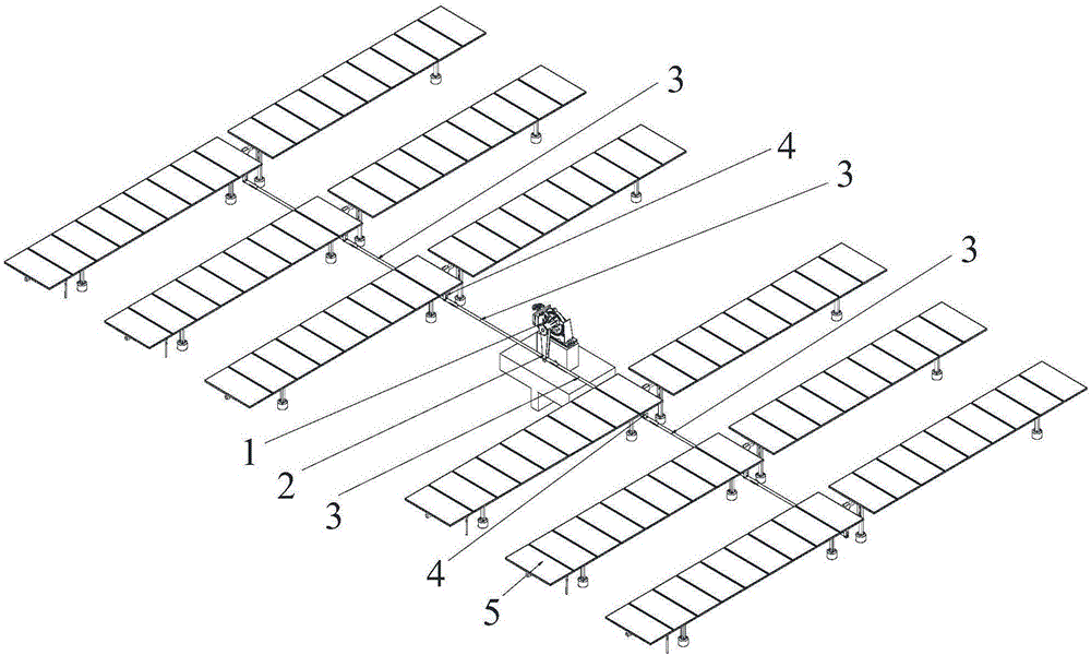 Non-welding push-pull rod connecting structure of photovoltaic tracking support and solar tracker