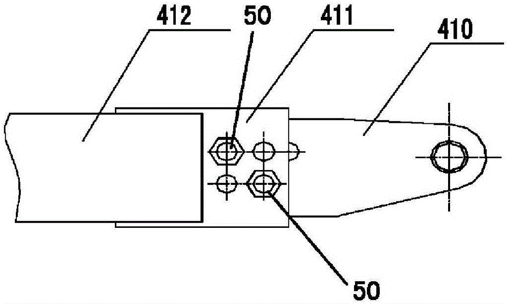 Non-welding push-pull rod connecting structure of photovoltaic tracking support and solar tracker