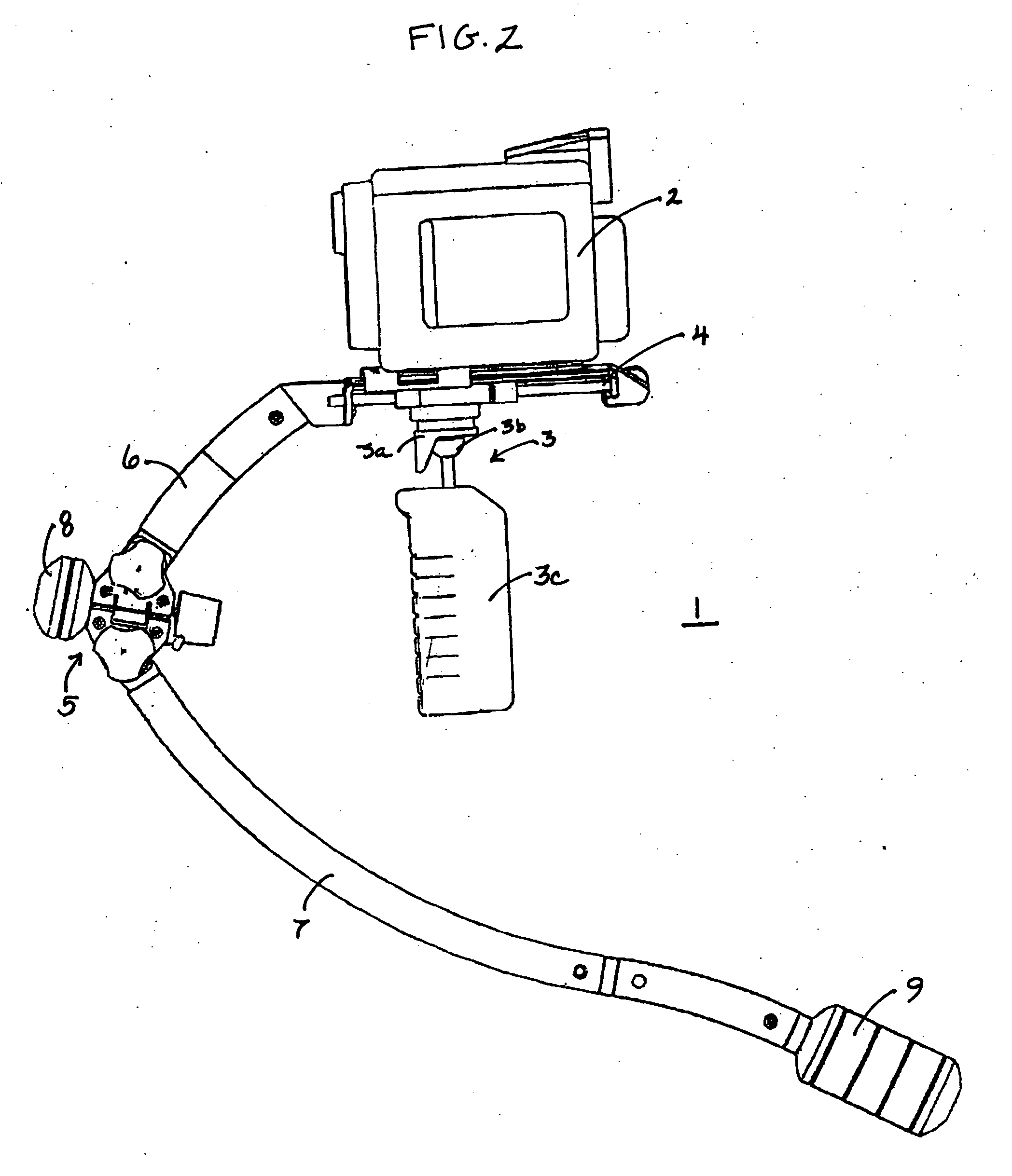 Folding and adjusting hinge for stabilized equipment support