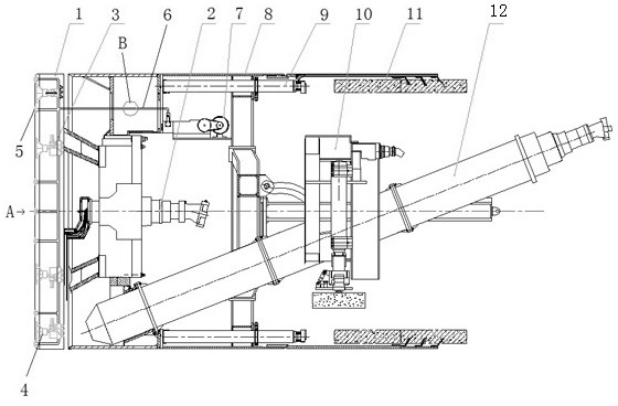 Hob-free hard rock tunneling machine for breaking rocks by utilizing microwaves and supercritical carbon dioxide