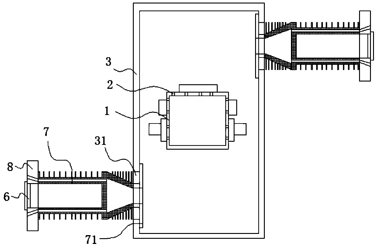 Computer case capable of increasing internal heat dissipation space of computer