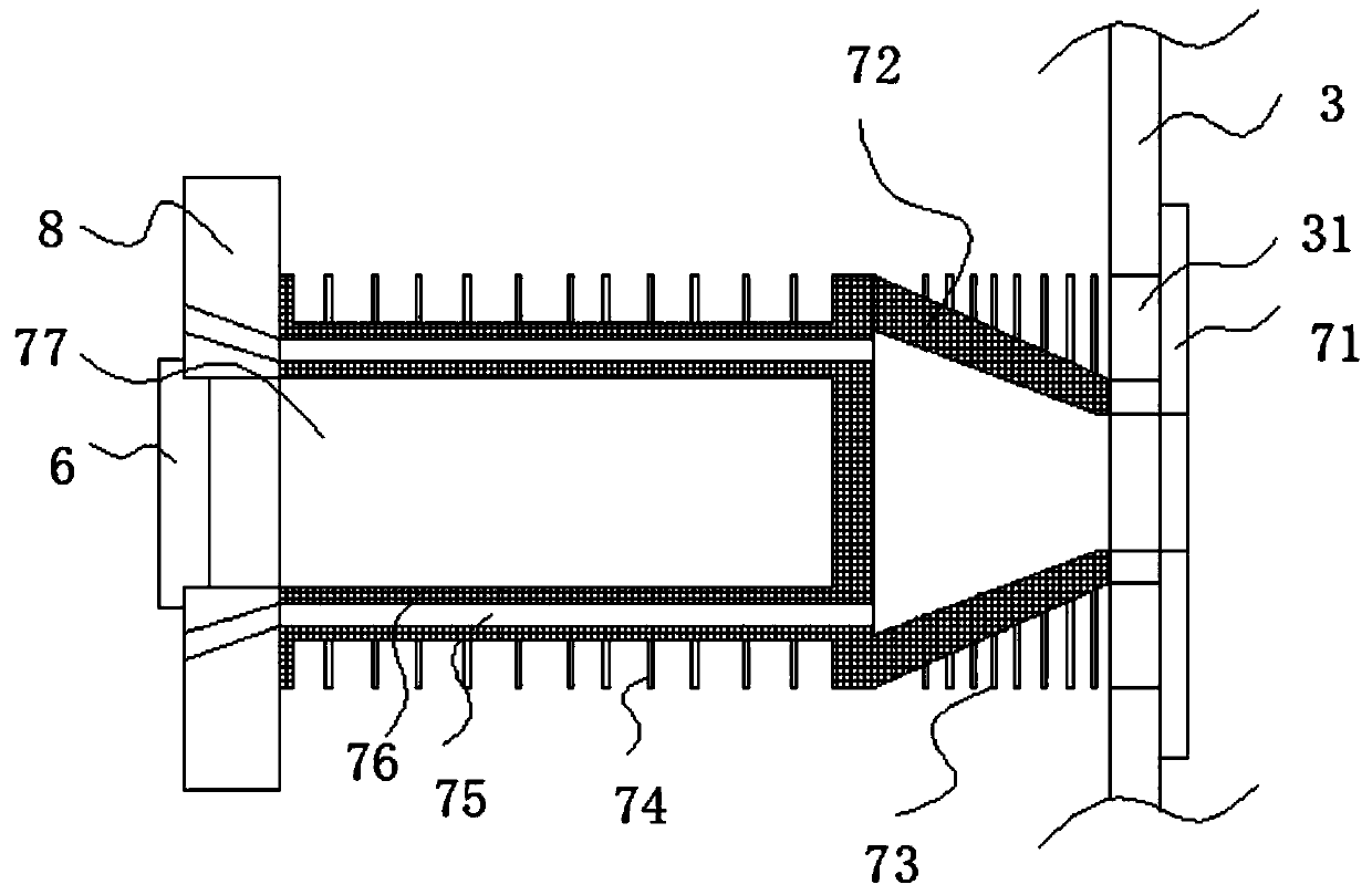 Computer case capable of increasing internal heat dissipation space of computer