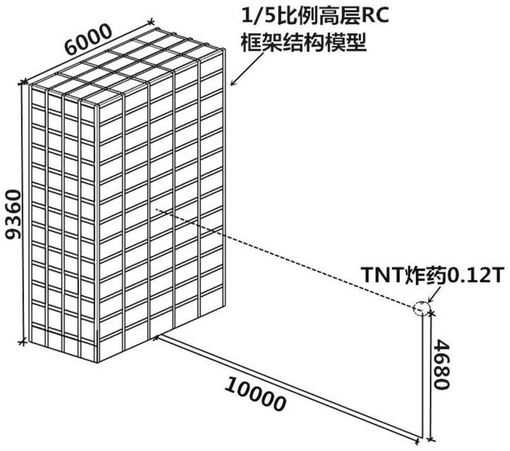 Reduced-scale model design method of high-rise RC frame structure