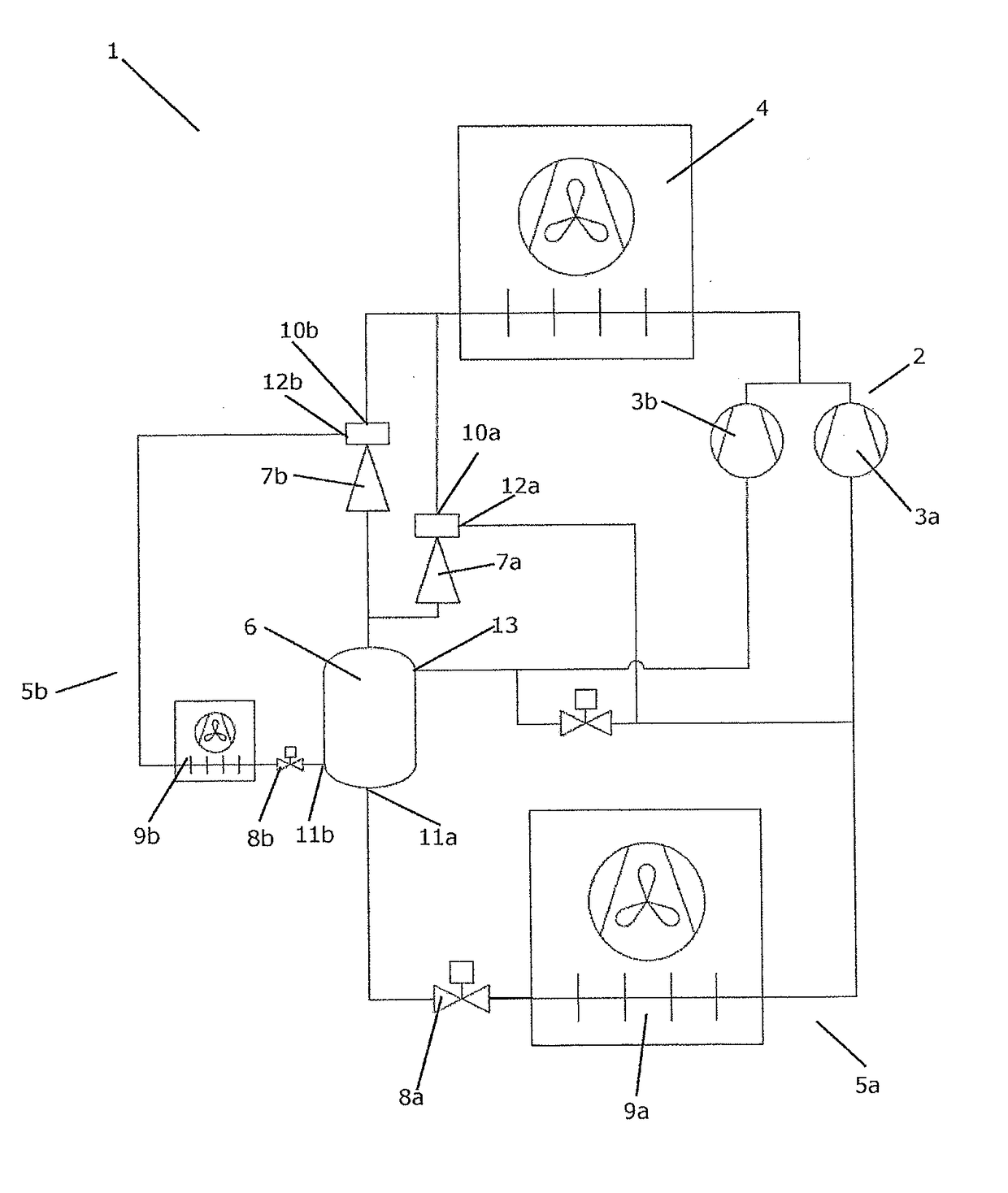 Vapour compression system with at least two evaporator groups