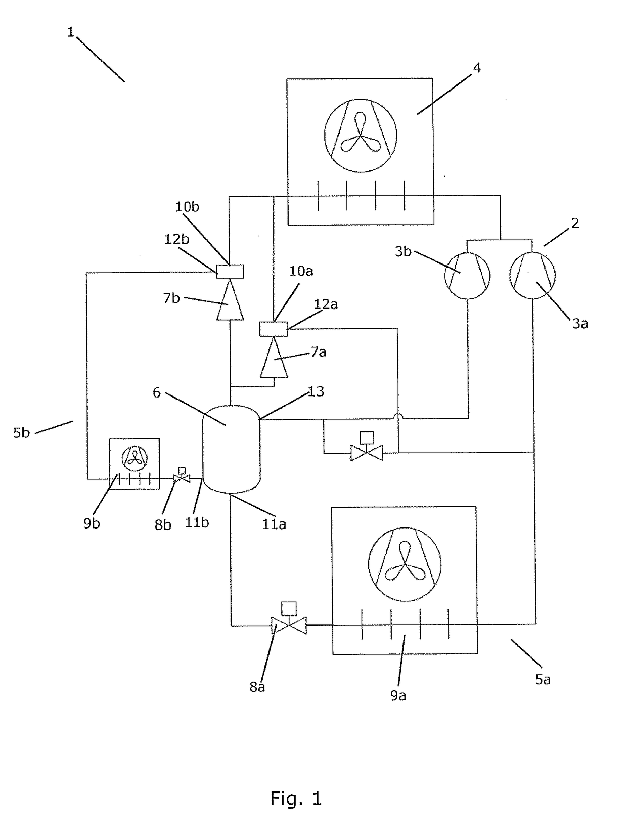 Vapour compression system with at least two evaporator groups