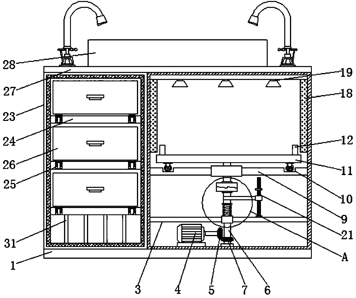 Cleaning and sterilizing device for medical apparatus and instruments