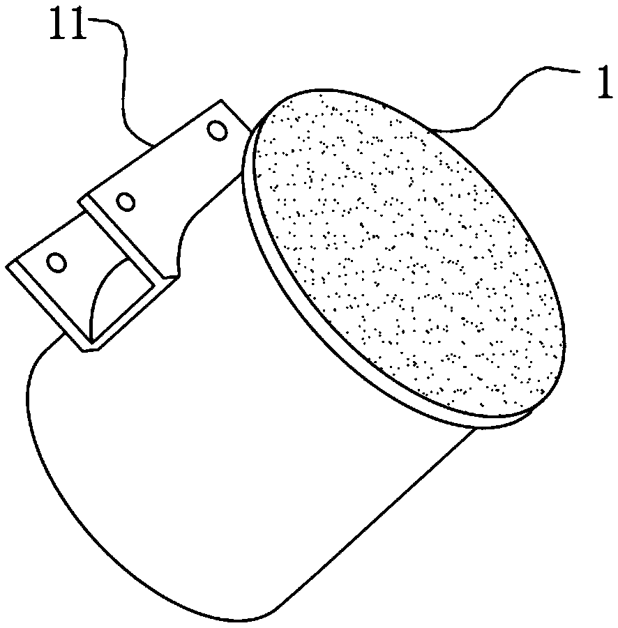 Semiconductor waste gas treatment equipment reaction cavity support