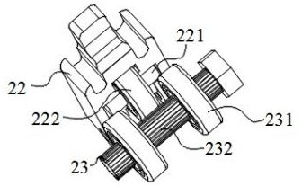 Material conveying and spraying device for 3D printing