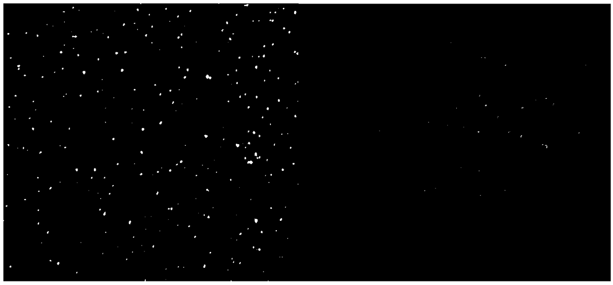 Fabric with starry-sky flicker effect and preparation method thereof