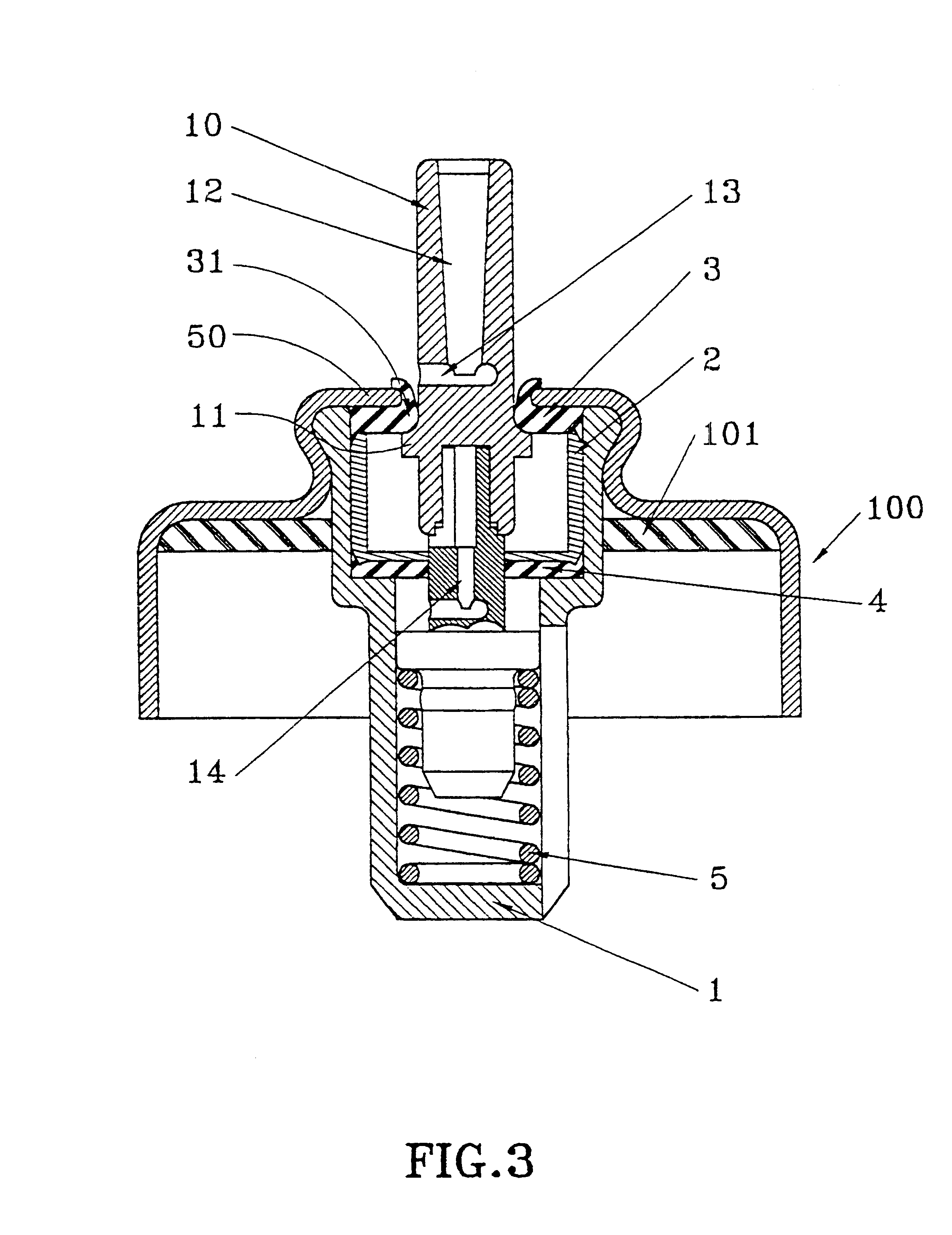 Valve gasket for a metering valve