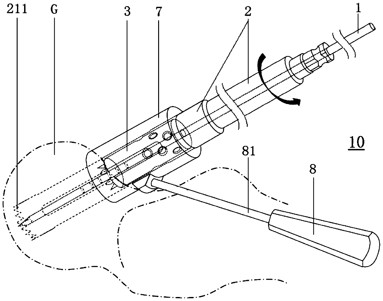 Surgical tool for bone grafting for osteonecrosis of femoral head