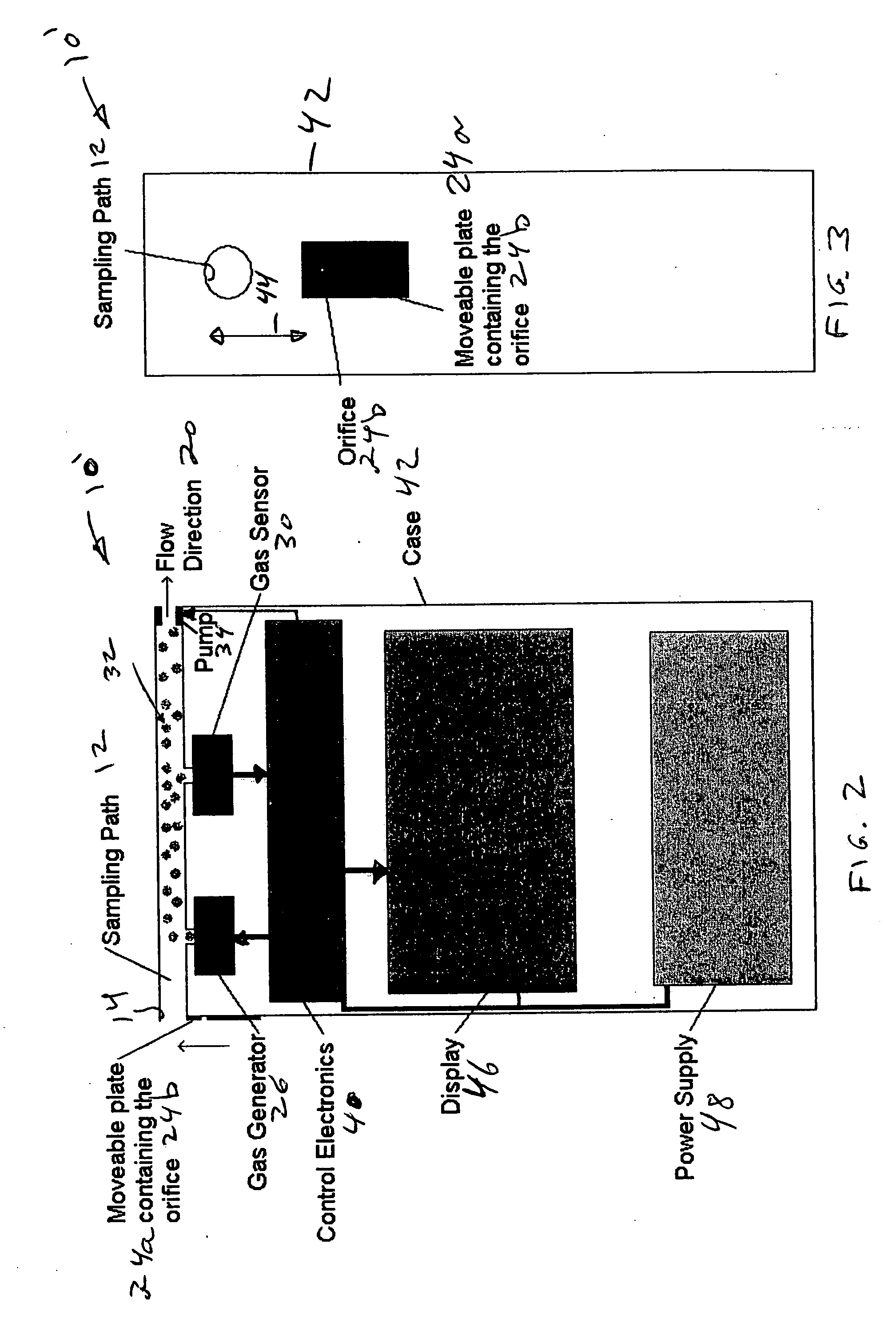 Self-calibrating gas detector and method