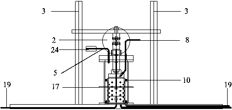 Pre-disintegrating mudstone wetting deformation testing device achieving air tightness