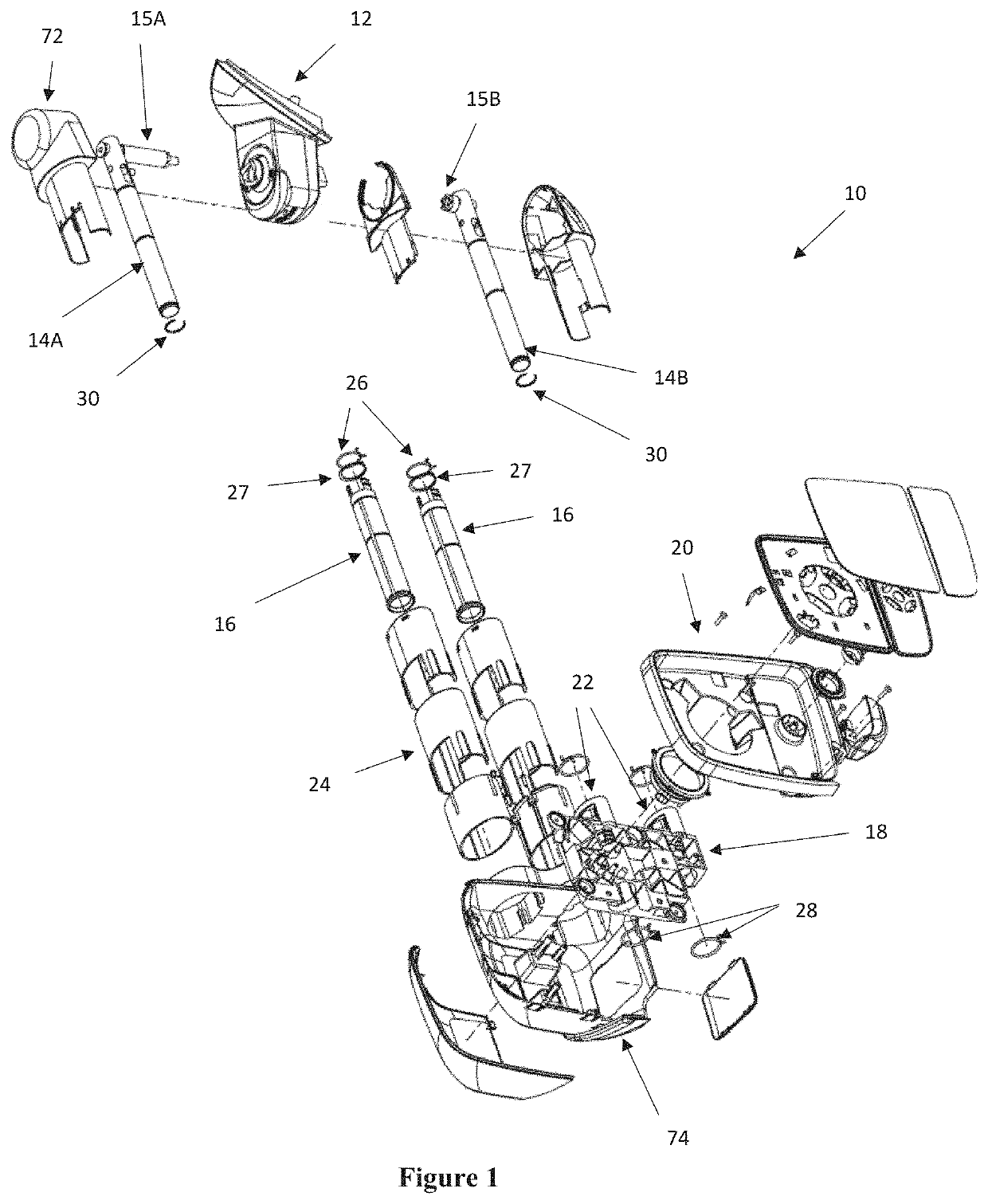 Assembly for attaching a rear view mirror to a vehicle