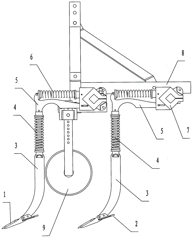 Hydraulic self-induced vibration subsoiler