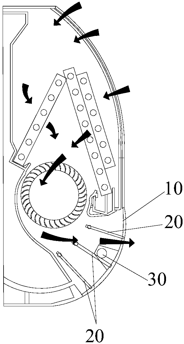 Air outlet adjusting device and air conditioner with same