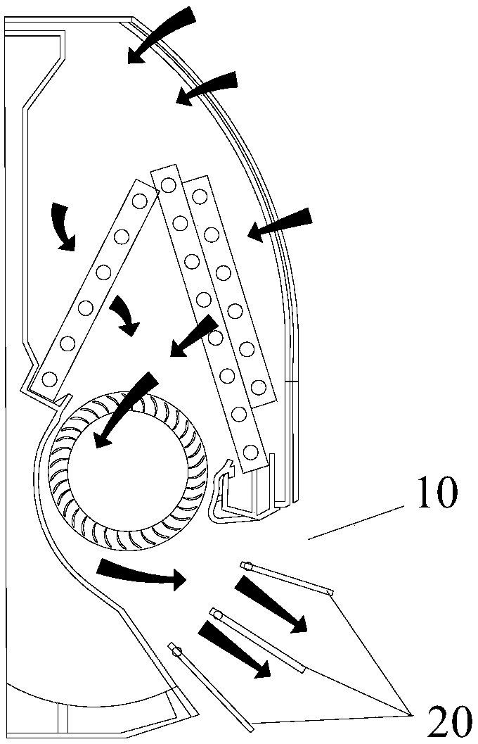 Air outlet adjusting device and air conditioner with same