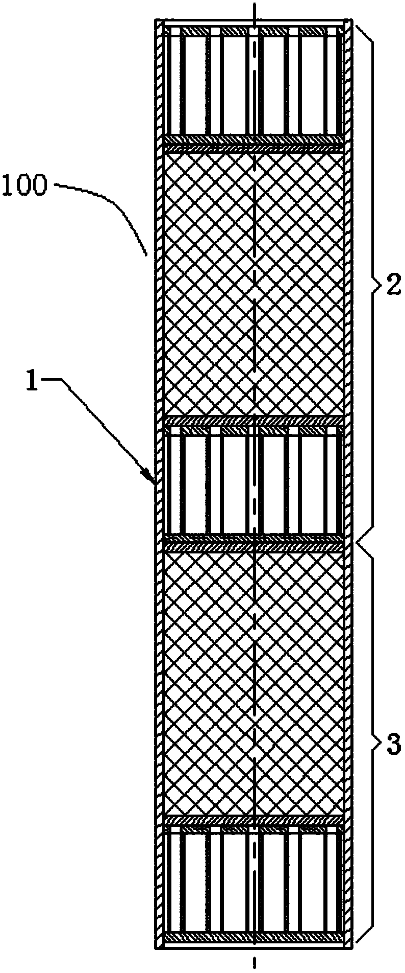 Combined type helium gas filtering sampling device for gas cooled reactor and installation method of device