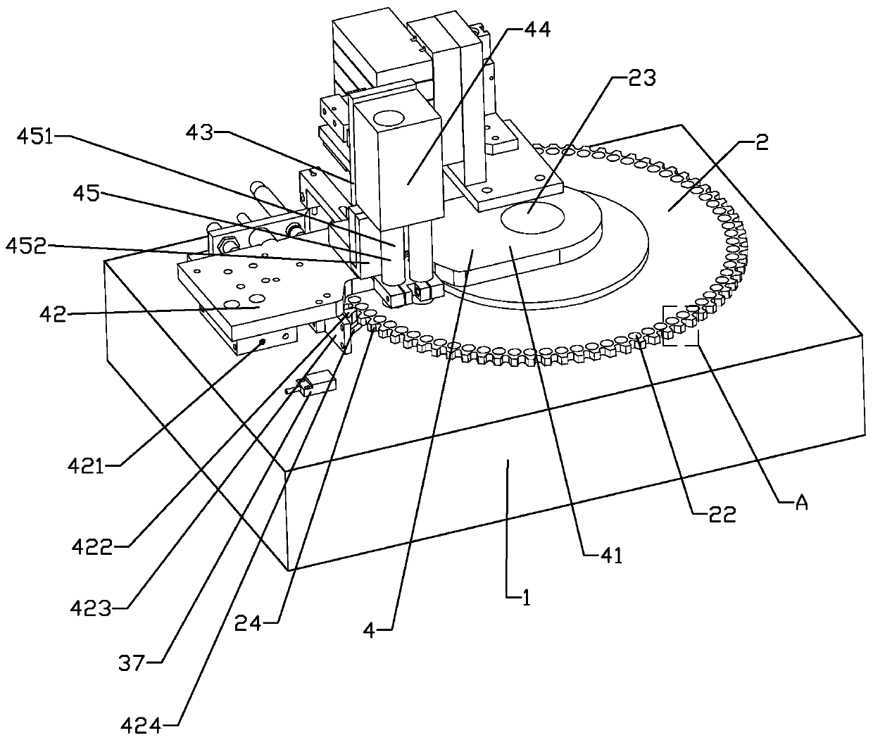 Non-stop feeding assembly for workpiece cleaning equipment