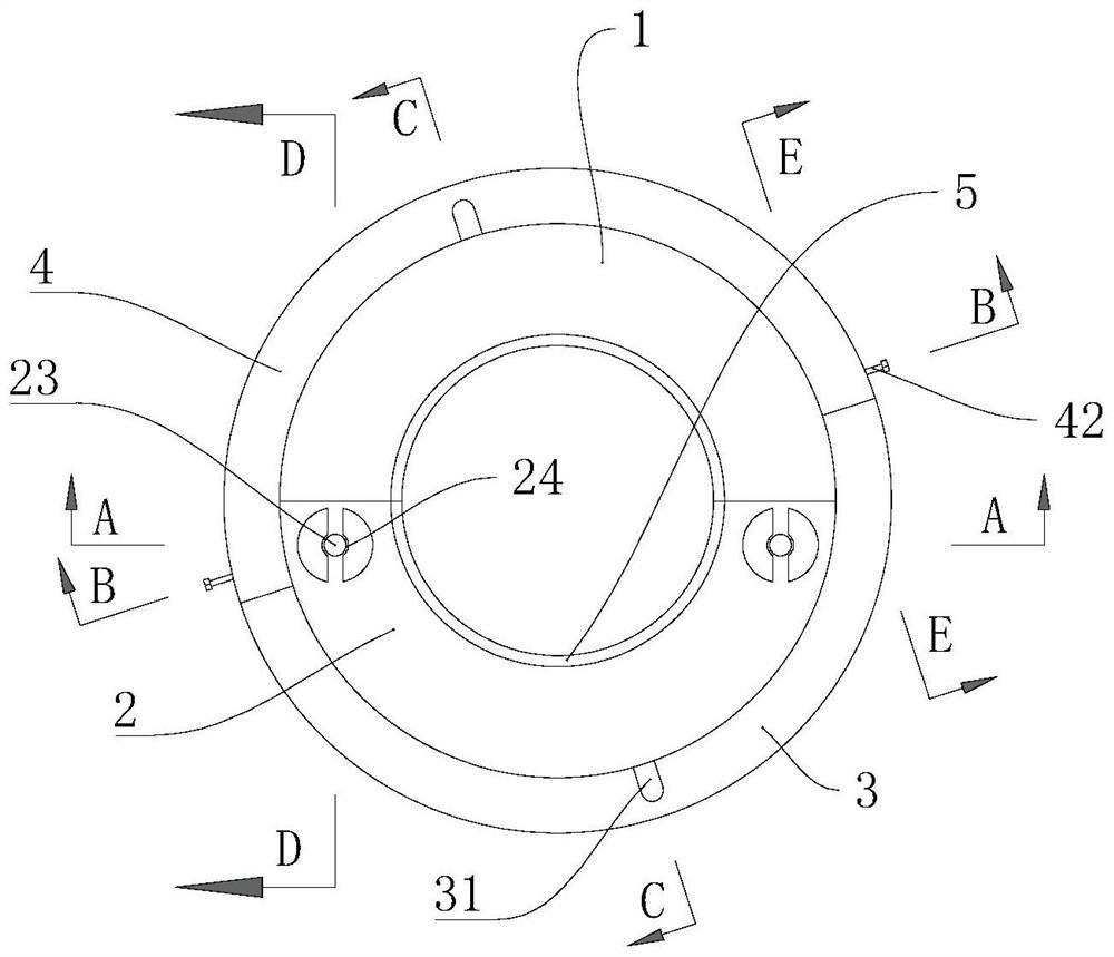 Connecting piece of pipeline heat tracing band and hydrostatic testing machine of pipe