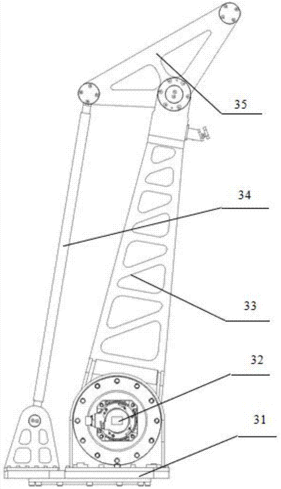 Robot for installing aerial curtain wall