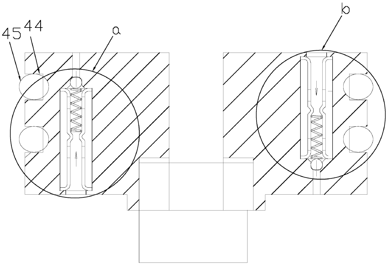 Automobile shock absorber provided with steel ball type bidirectional valve