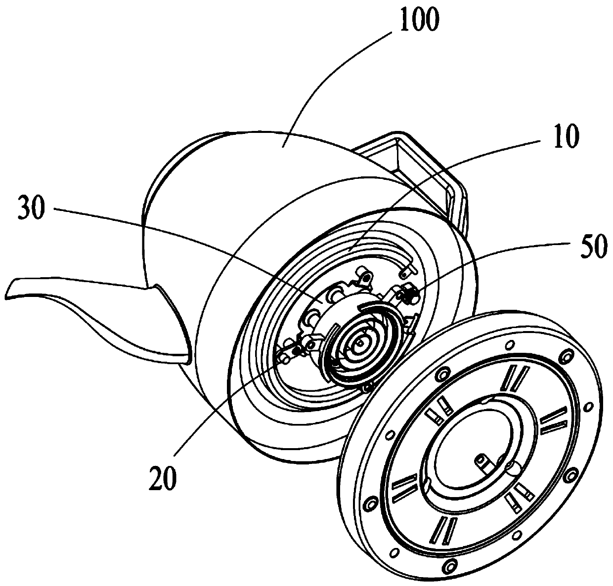 Water level detection and heating control system, water level detection and heating control method and electric kettle