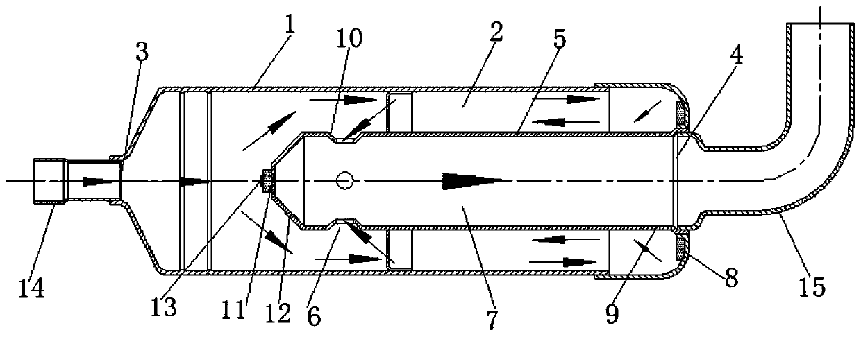 Gas-liquid separator and compressor