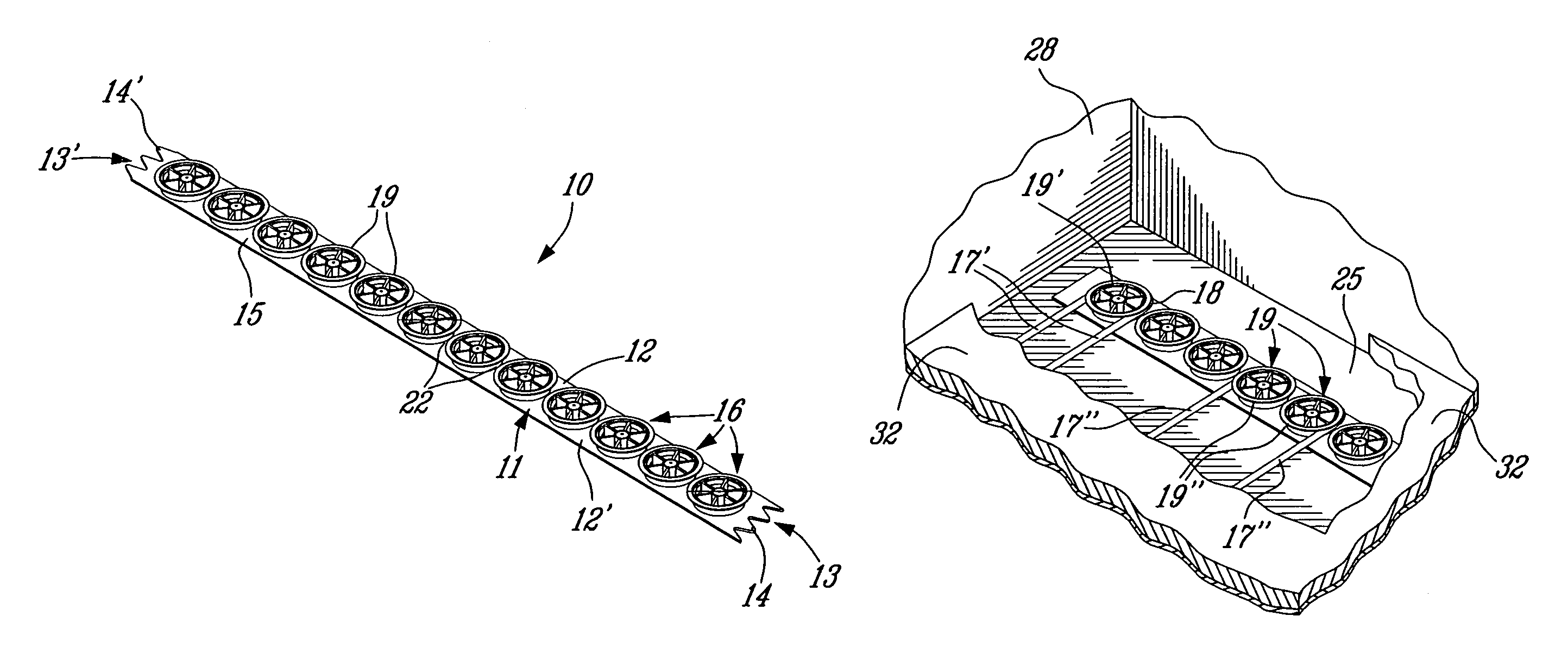 Heating cable guide strip for electric radiant floor heating and method of use