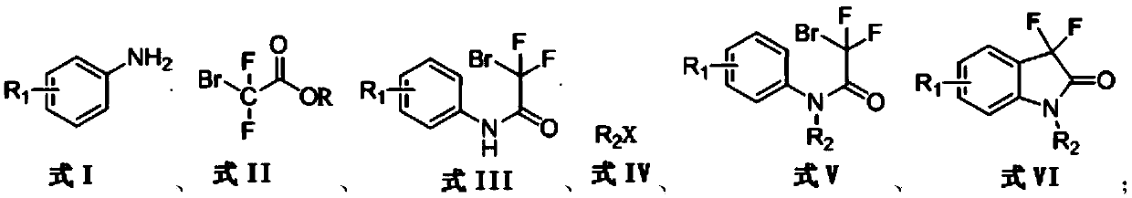 Synthetic method for 3,3-difluoro-2-oxindole derivative