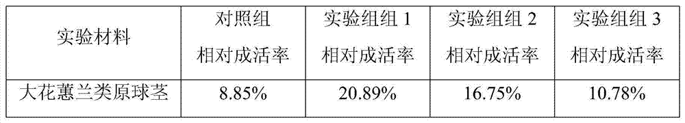 Method for improving preservation effect of cymbidium type protocorm