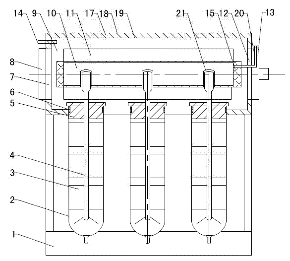 Solar vacuum glass heat collecting tube air heat collector