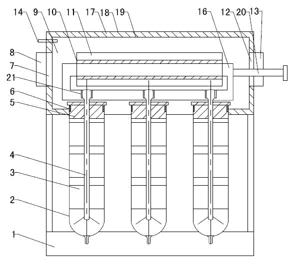 Solar vacuum glass heat collecting tube air heat collector