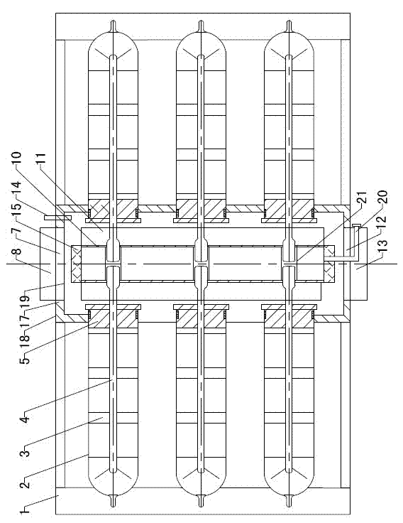 Solar vacuum glass heat collecting tube air heat collector