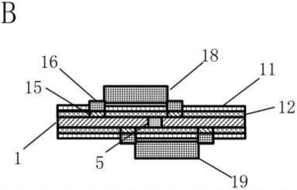 Active dot-matrix type flexible electrode paste device