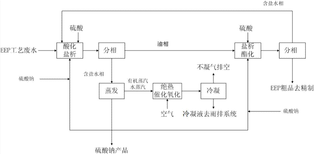 Recycling and purifying treatment method of sodium ethoxypropionate-containing wastewater