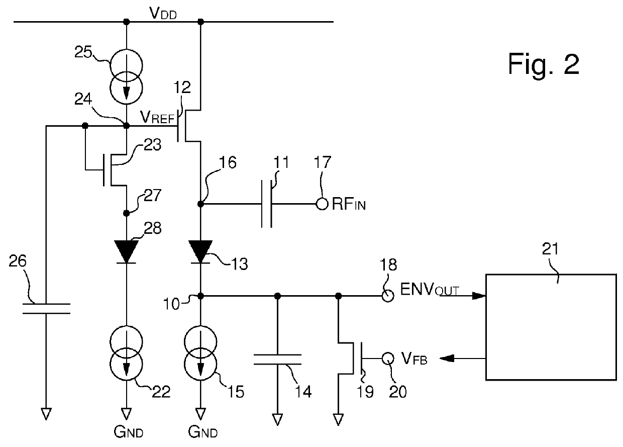 Envelope detector circuit