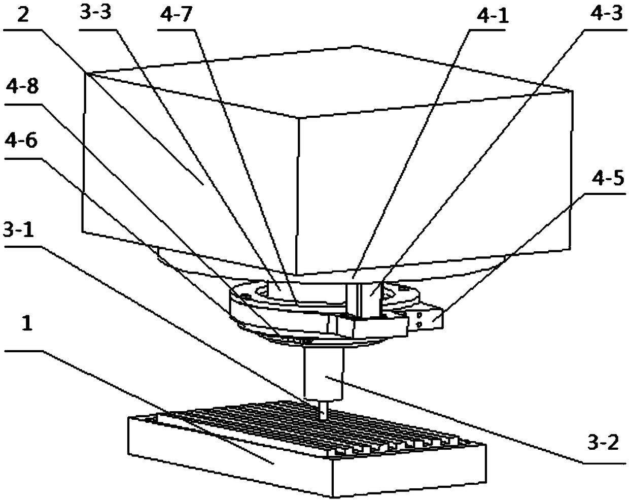 Milling machine processing system with cutting fluid nozzle capable of intelligently following up and working method