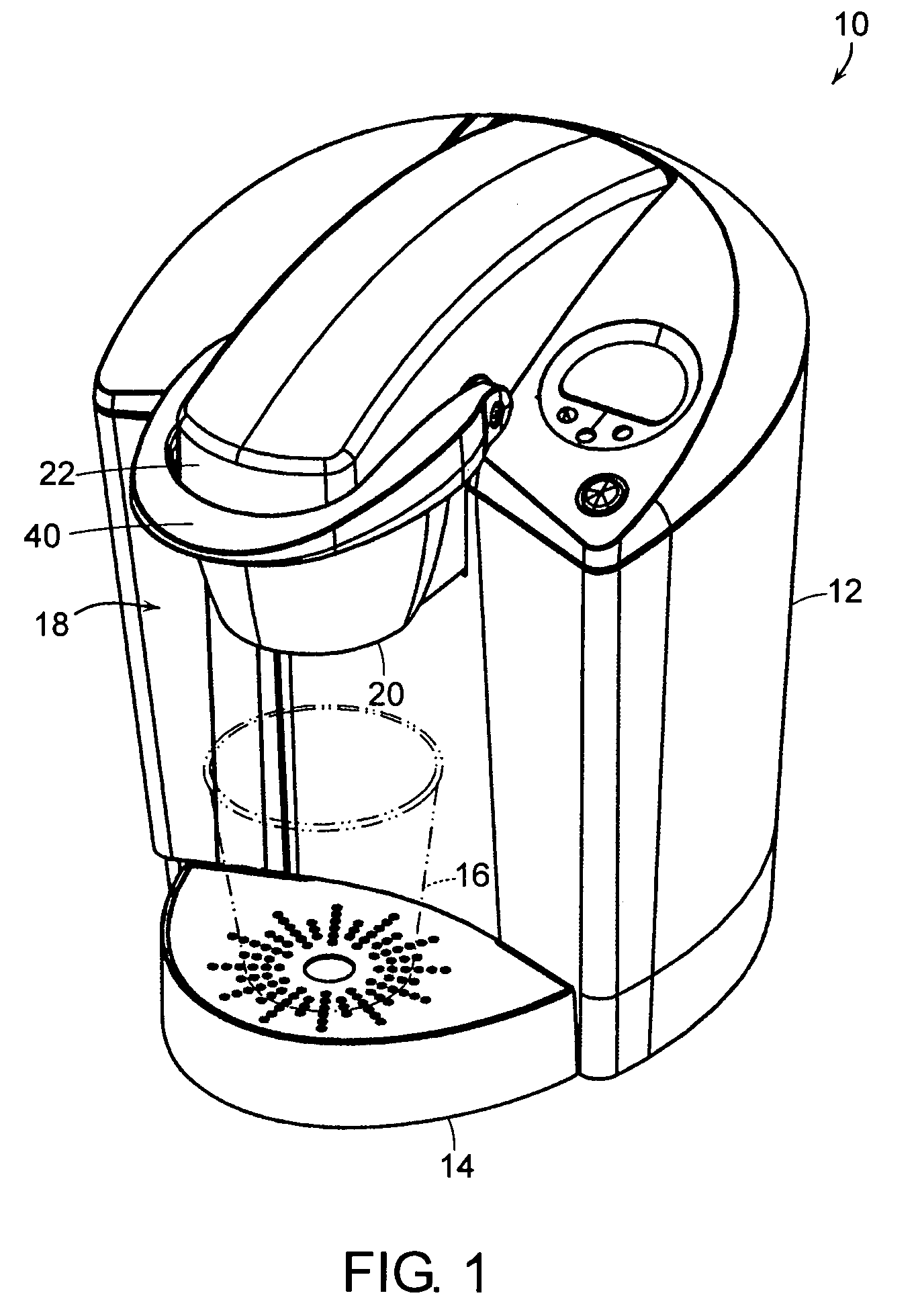 Brew chamber for a single serve beverage brewer