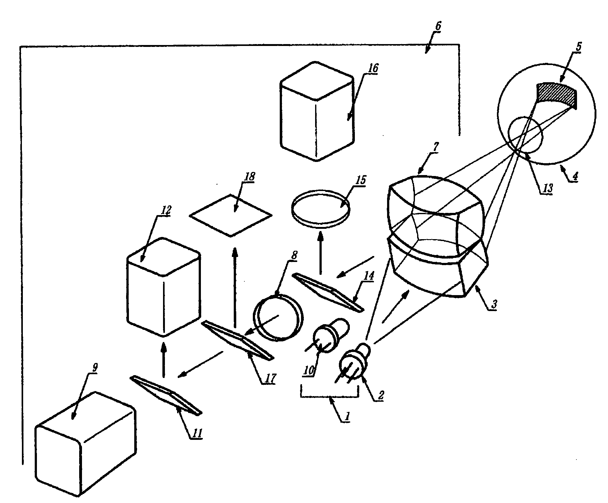 Wide Viewing Angle Ocular Fundus Blood Flow Imaging Device