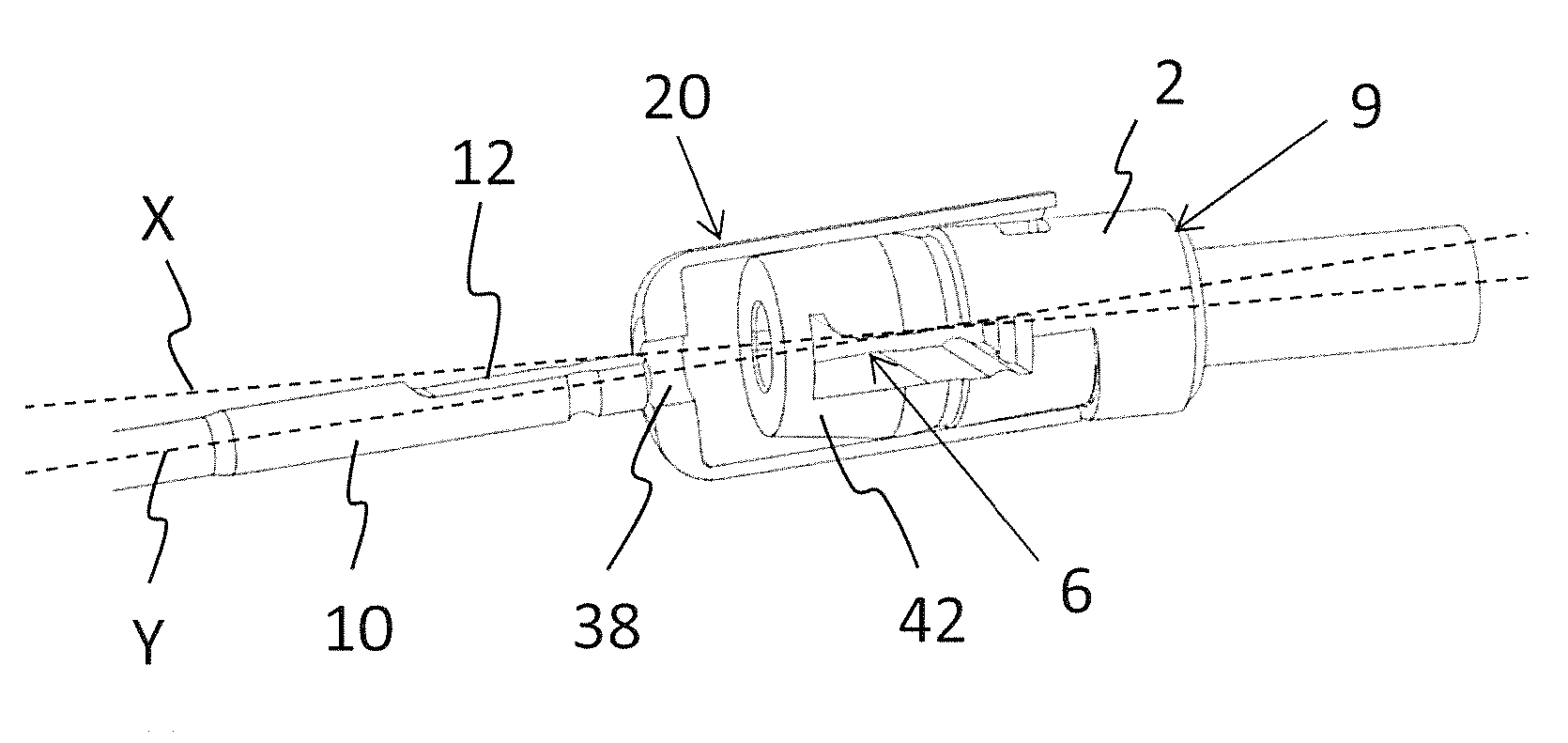 Coupling device for medical instrument or medical power-tool chuck